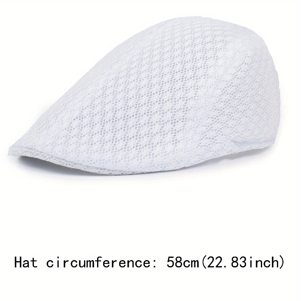 Unisex Mesh Berets Flat Cap Breathable Summer Hat Adjustable Newsboy Beret Ivy Cap 9 Colors