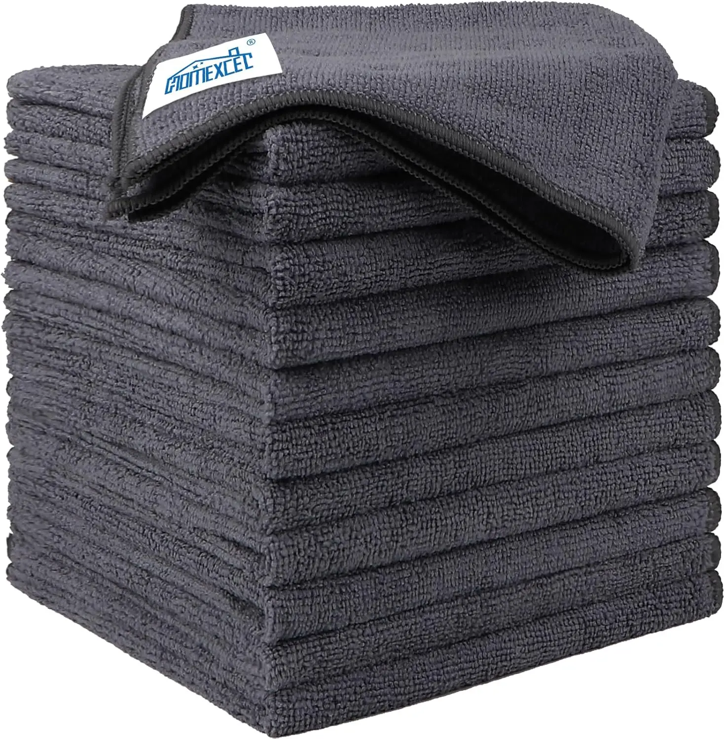 

Microfiber Cleaning Cloth 12 Pack, 12.5x12.5 inch Ultra Absorbent Towels for Cars, Kitchen, Windows (Grey)