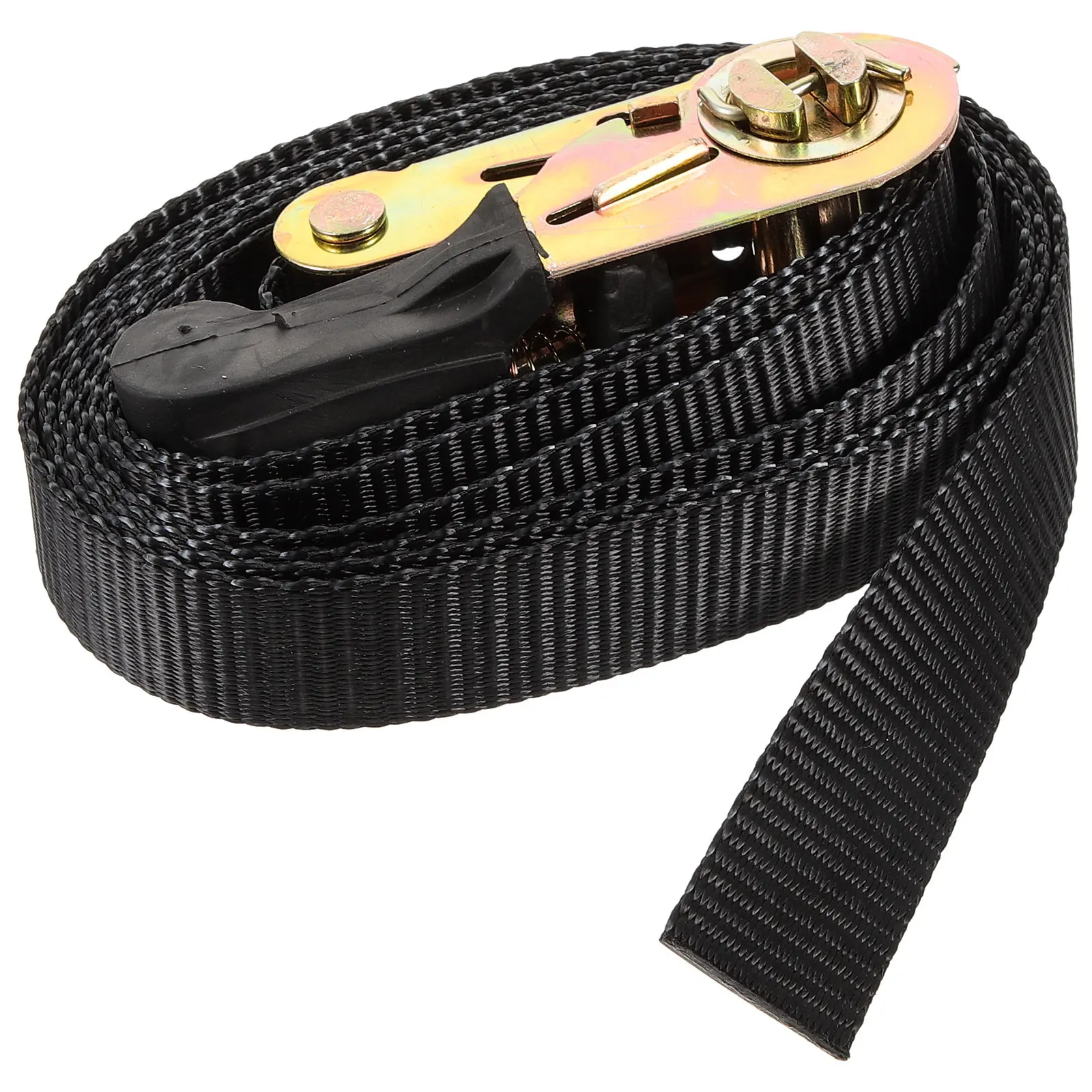 Retractable Ratchet Strap Endless Loop Polyester and Iron Construction Car Truck Trailer Motorcycle Tie Down Strap for Outdoor