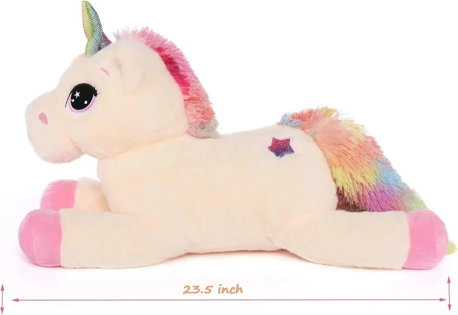 MaoGoLan Toys Studio Big Unicorn Stuffed Animal Soft Large Unicorn Plush Pillow Toy Gift for Girls Boys (Pink, 23.5 '')