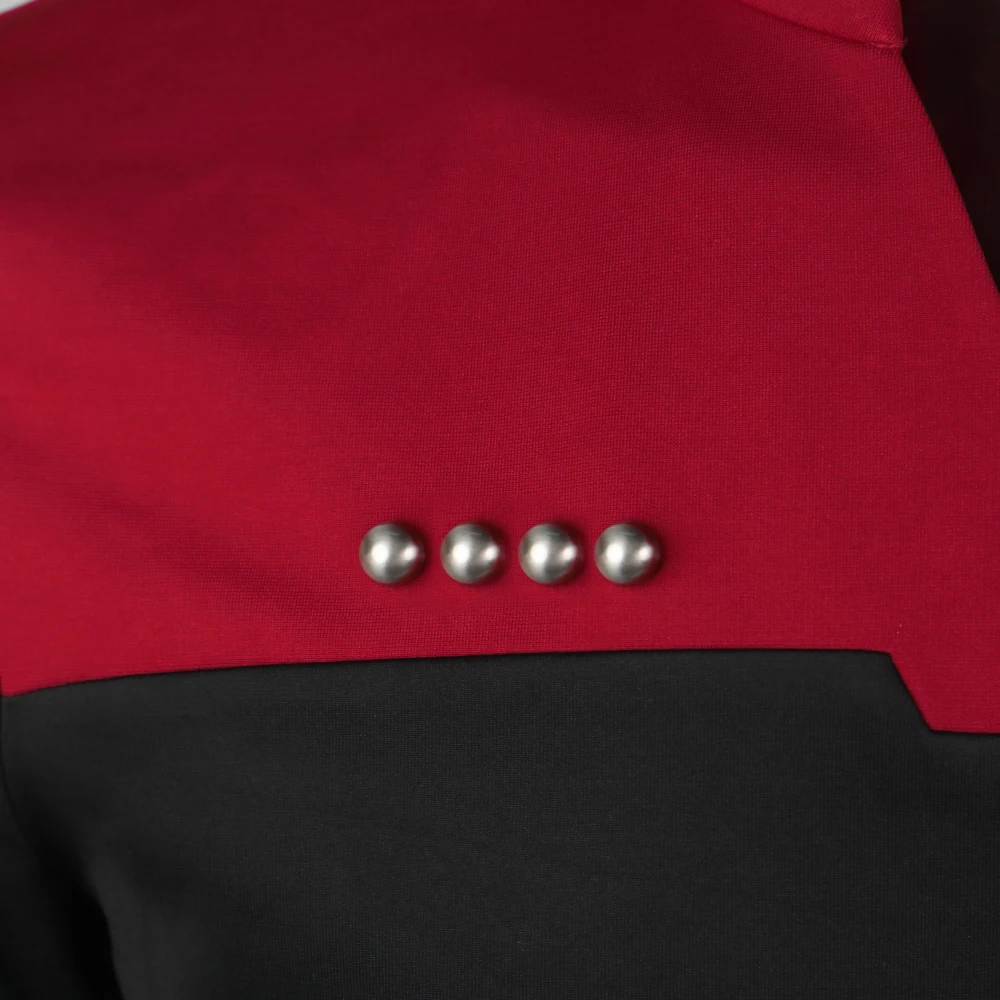 4PCS Star Admiral JL Picard Rek Rang Pips Die nächste Generation Pin Brosche Abzeichen Halloween Zubehör Prop