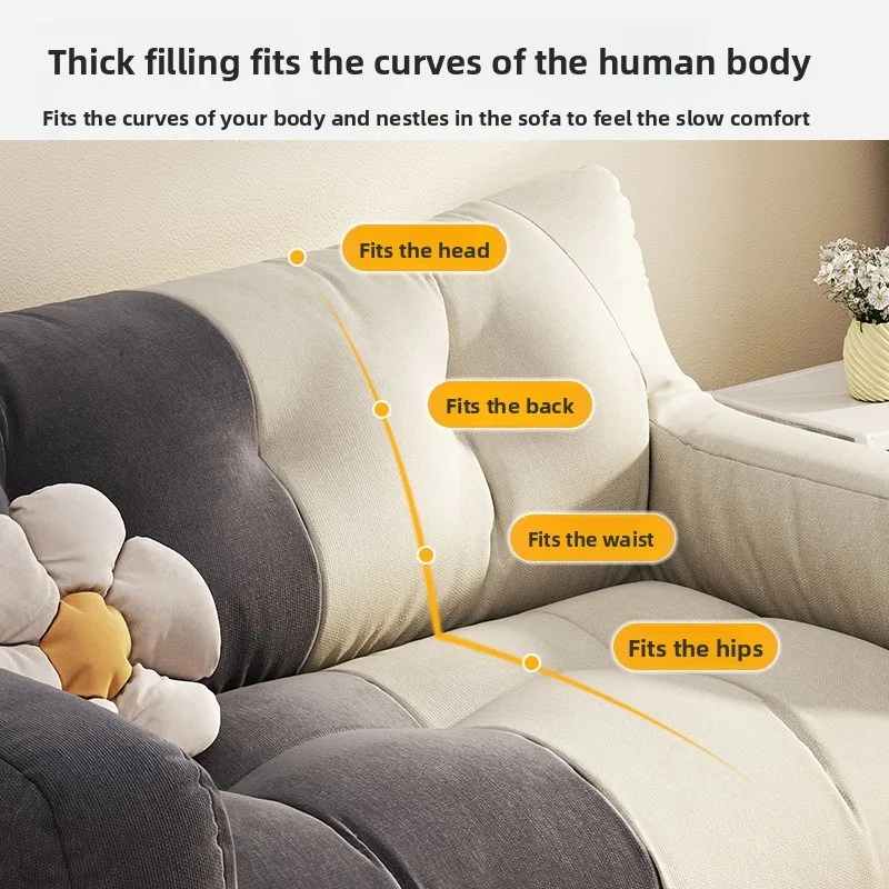 Fabric Bead Filled Lazy Sofa Rental Living Room Compact Double Seat Triple Seat Tatami Lounge Furniture Sofa Chair Lazy Sofa