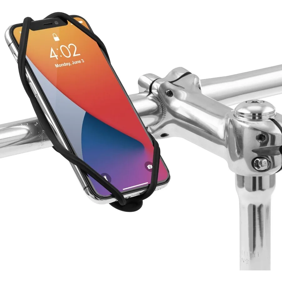 

Universal Cycling Phone Holder with ScratchFree Silicone and AntiSlip Design for Handlebar Durable Bike Tie Mount Compatible wi