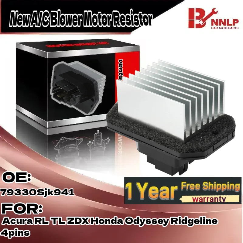 For New A/C Blower Motor Resistor for Acura RL TL ZDX Honda Odyssey Ridgeline 4pins 79330Sjk941