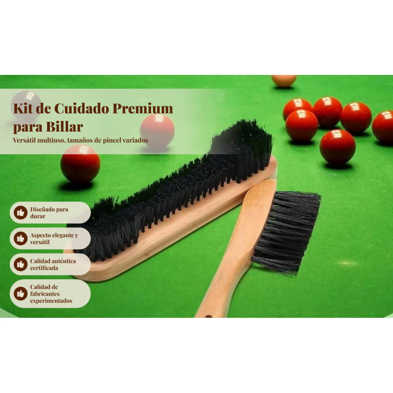 

Набор деревянных щеток для бильярдного стола, комплект инструментов для чистки бильярдных аксессуаров разных размеров