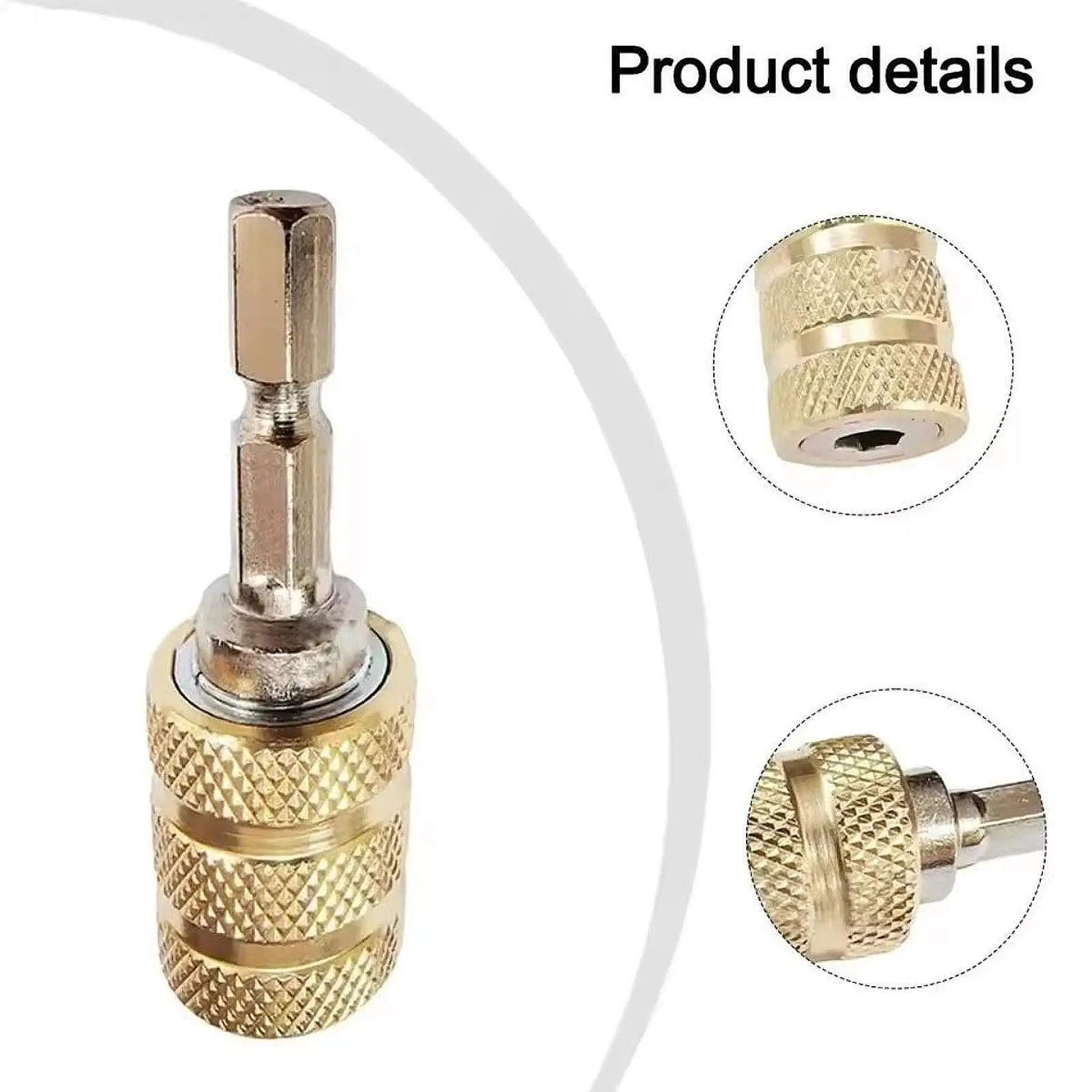 

Electric Drill Screwdriver Quick Transfer Rod Gold Batch Head Extension Rod
