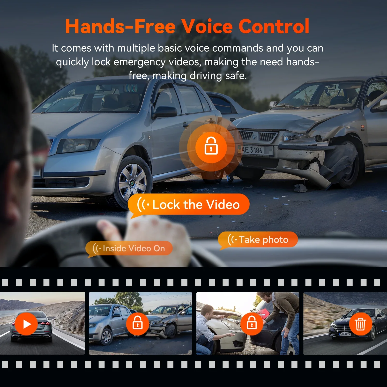 Vantrue S1Pro DashCam 2.7K كاميرا مزدوجة داش أمامية وخلفية 5G WiFi 60FPS كاميرا داش مخفية مع رؤية ليلية HDR تحديد المواقع التحكم الصوتي