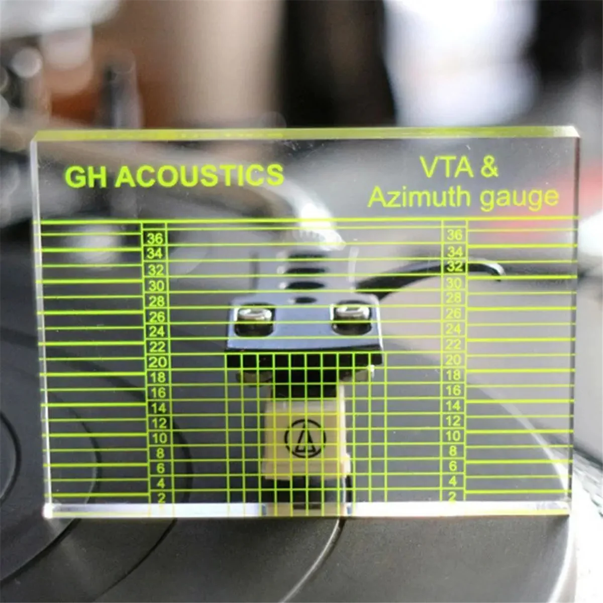 T36C VTA Balance and Azimuth Adjustment Ruler Vinyl Record Player Measuring Phono Tonearm VTA/ Azimuth Ruler