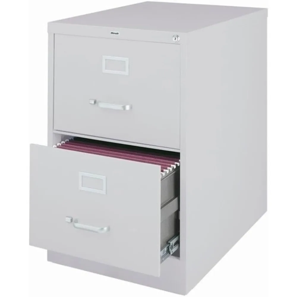 2-Drawer Commercial Legal Size File Cabinet Finish，Full metal follower block keeps files upright and organized