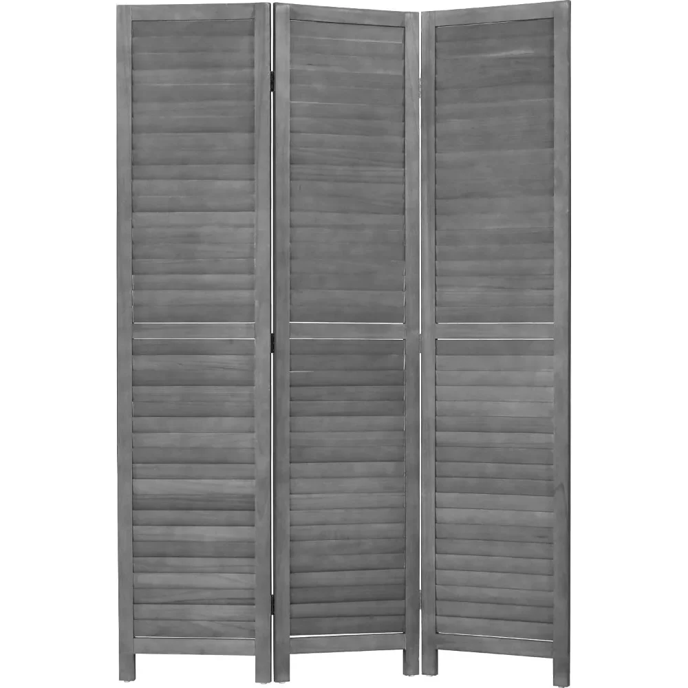 

3 Panel Wood Room Divider 5.7 Ft Tall Privacy Wall Divider 67.7" x 16.9" Each Panel Folding Wood Screen for Home Office