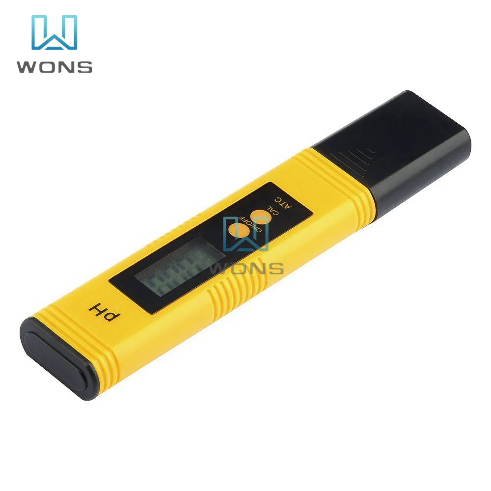 PH Test Pen of Tester Accuracy 0.01 Aquarium Pool Water Wine Urine Automatic Calibration LCD Digital Two Button Test Tool