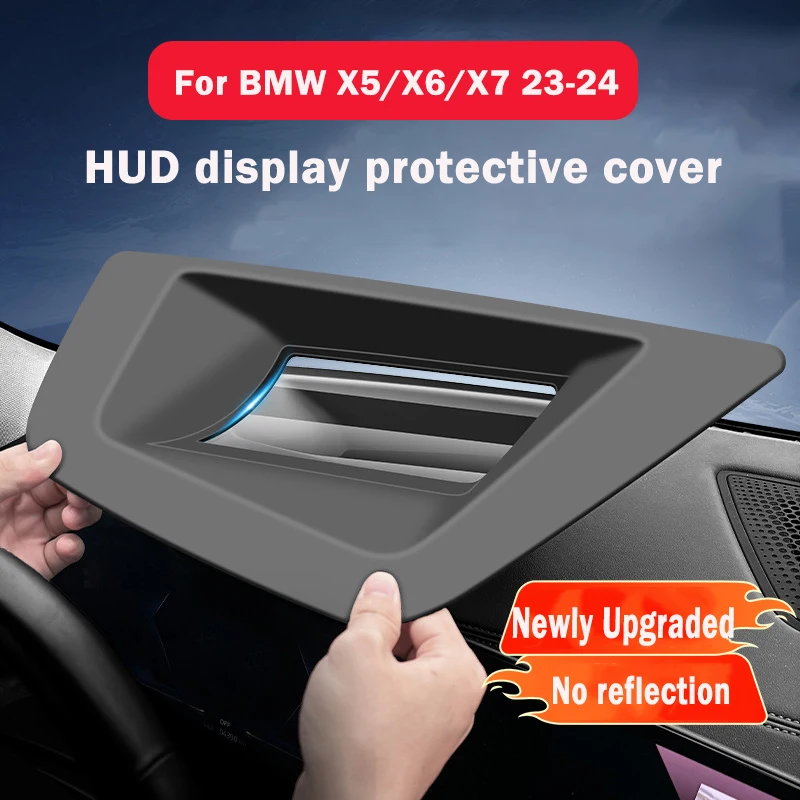 Car Head-Up Display Protective Cover For BMW X5 X6X7 2023 2024 Central HUD Dust Cover Auto Accessories