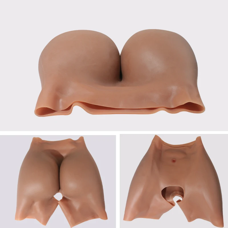 Silicone Open Crotch Butt Enhancer Pants OEM ODM For Crossdresser Drag Queen Transgender Cosplay
