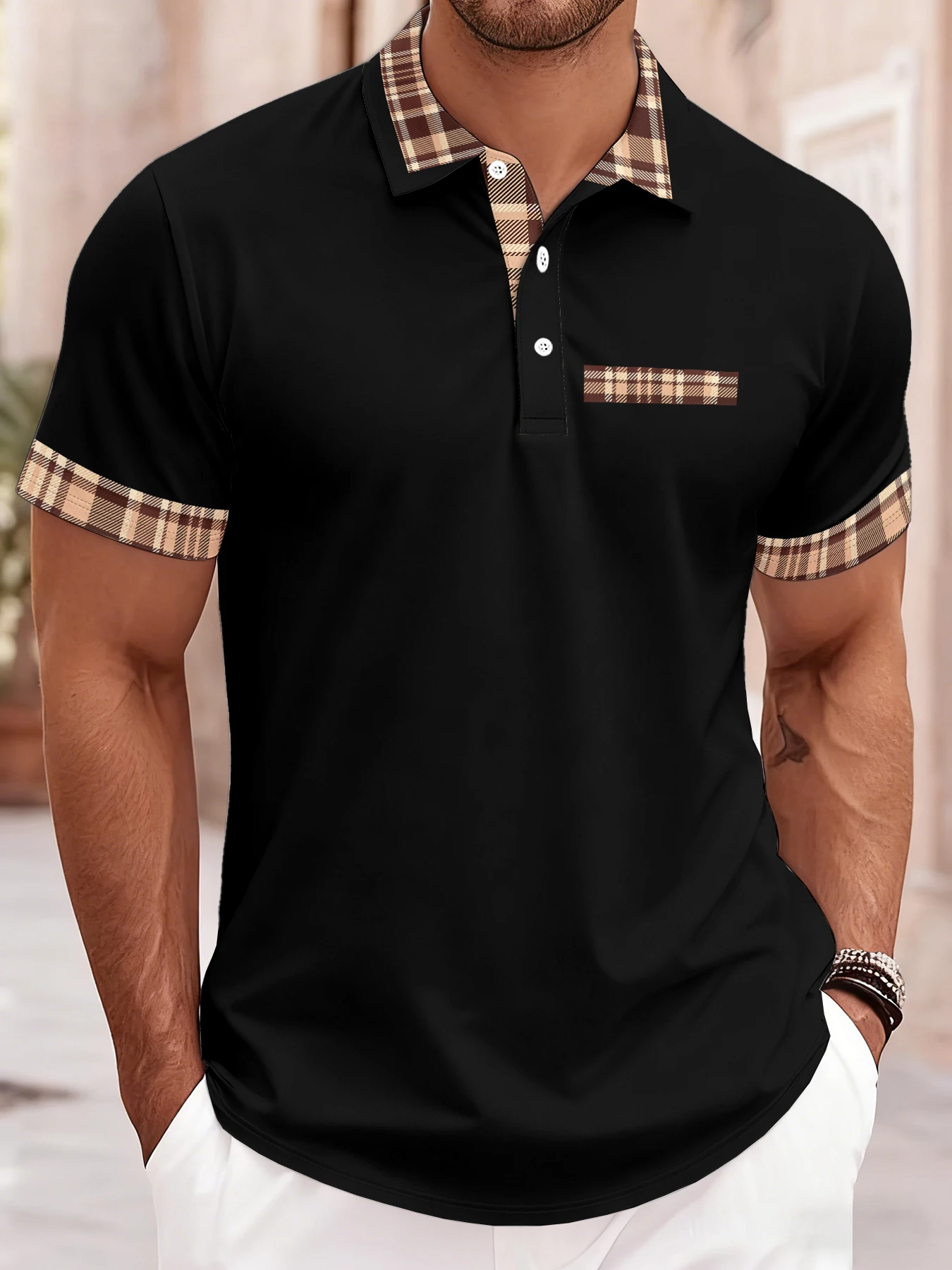 2026 Summer Men's Polo Shirt - 3D Printed Design Breathable Lightweight Thin Casual Simple Versatile Men's Clothing