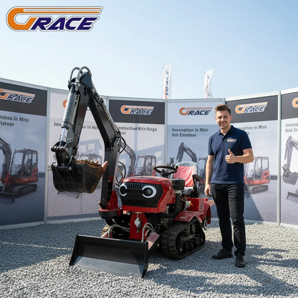 

CustomizationChinese Small Agricultural Farm Equipment 25hp 35hp Crawler Rotary Tiller Farming Cultivator Mini Crawler Tractors