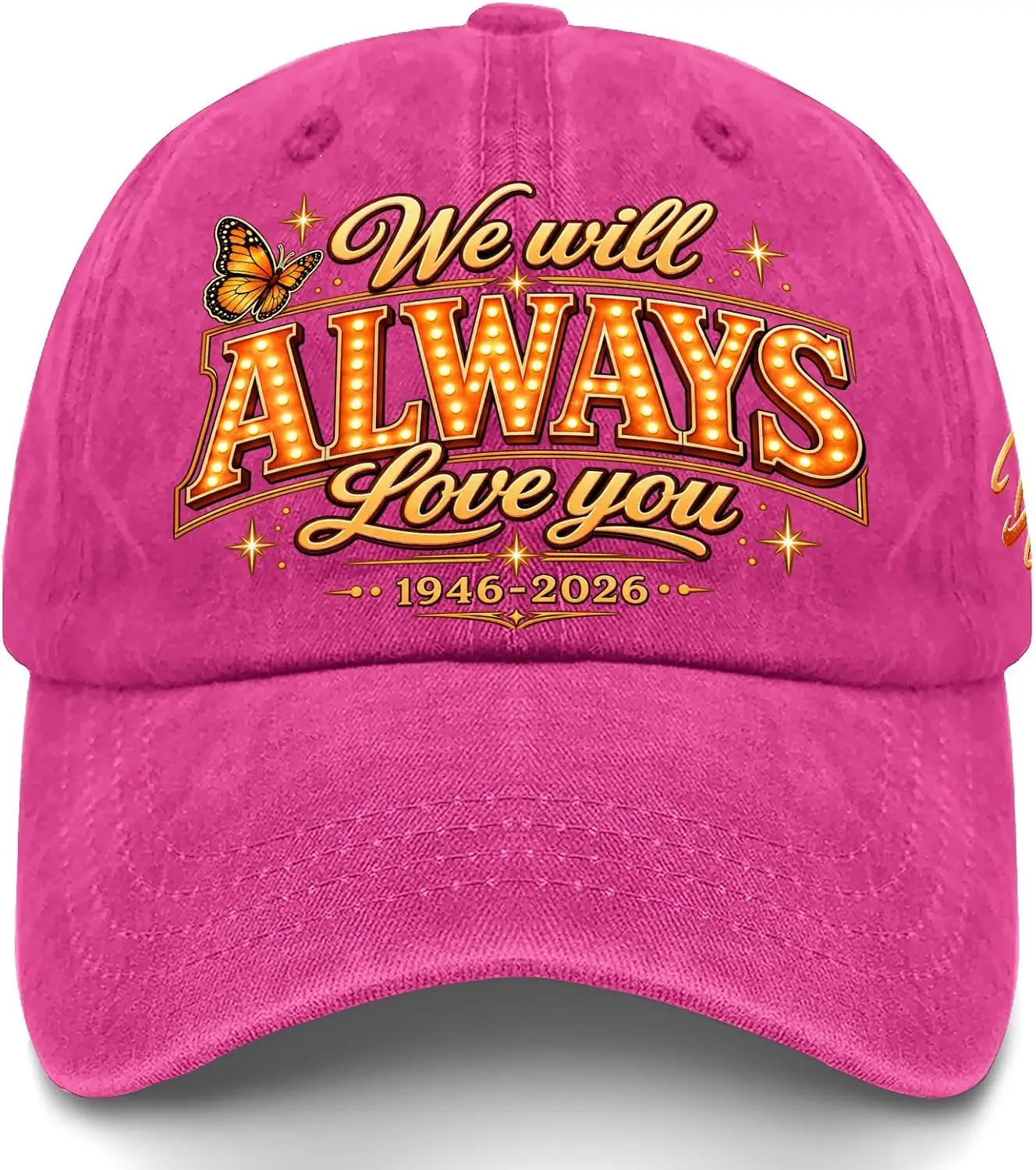 Customization Memorial Hat, 1946-2026 Tribute Baseball Cap
