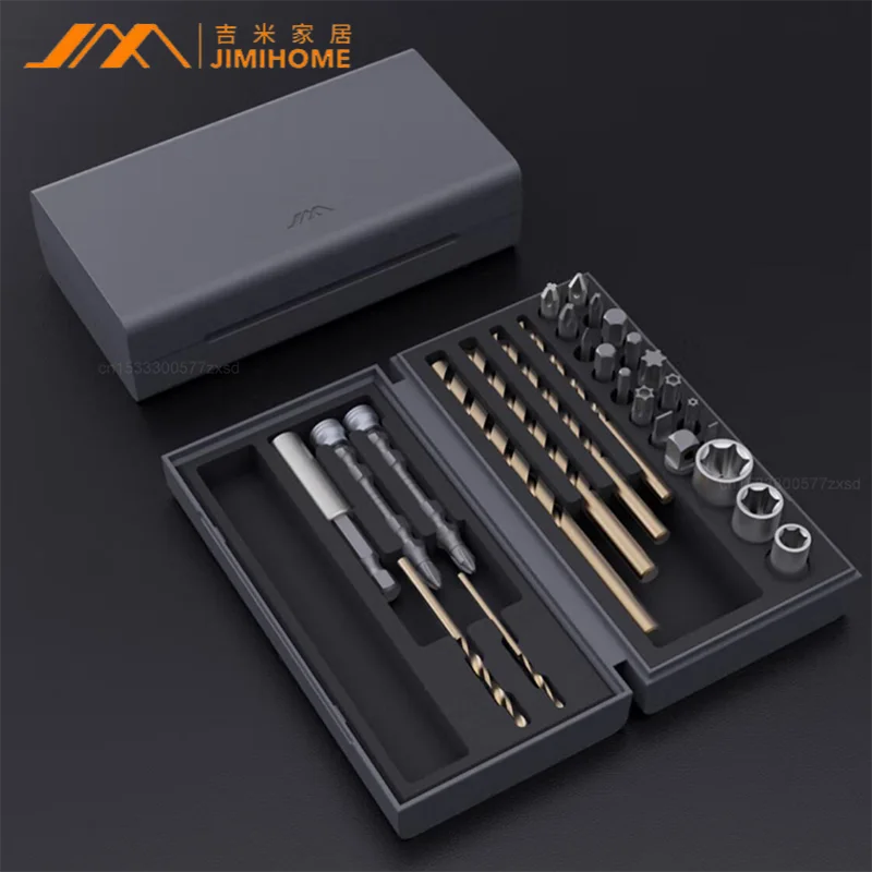 

Xiaomi JIMIHOME 28pcs Drill Bits Sets Woodworking Screwdriver Bits Drill Socket Set Household Power Tool Combination Accessories