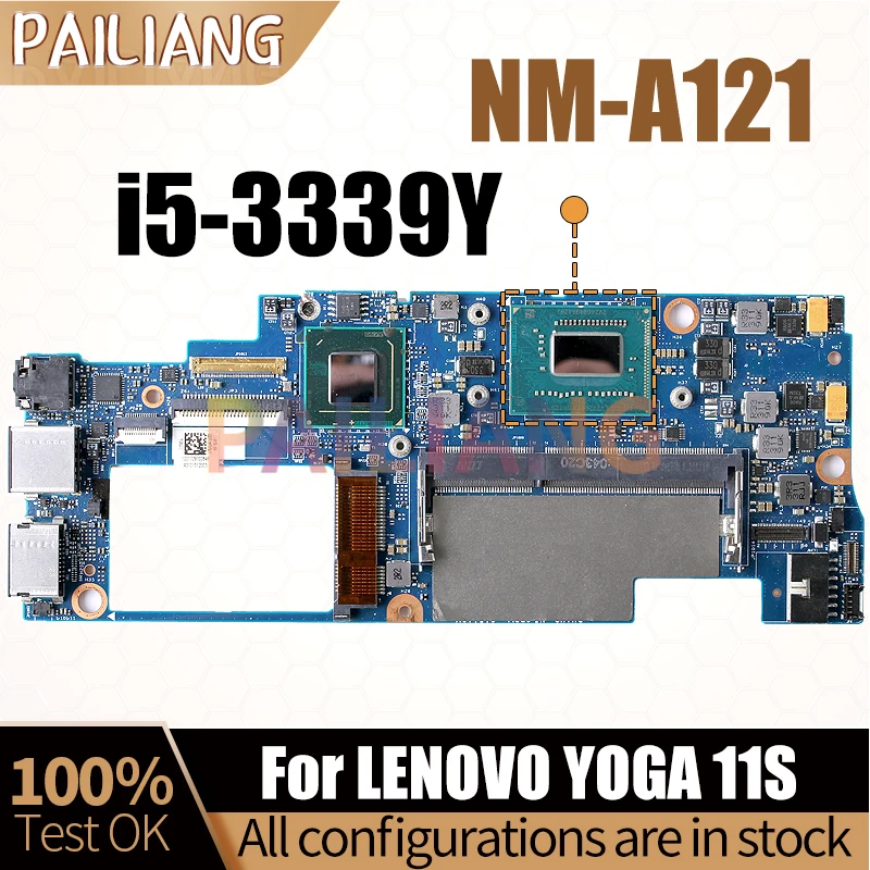 For LENOVO YOGA 11S Laptop Mainboard 15218-5 01AW777 SR2ZX i5-7Y54 RAM 8G Notebook Motherboard Full Test