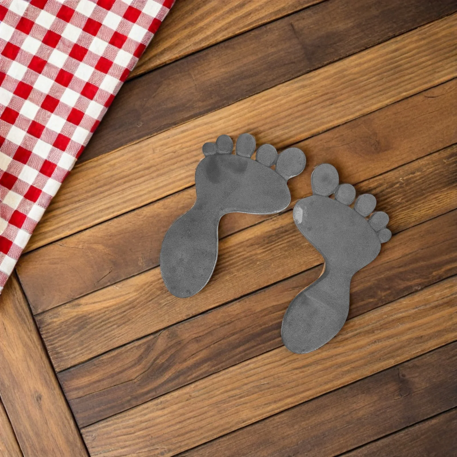 

Чугунные наборы камней для ступеньки ног, прочный сверхмощный декор для садовой дорожки, статуя, скульптура, украшение, металлические ножки на открытом воздухе