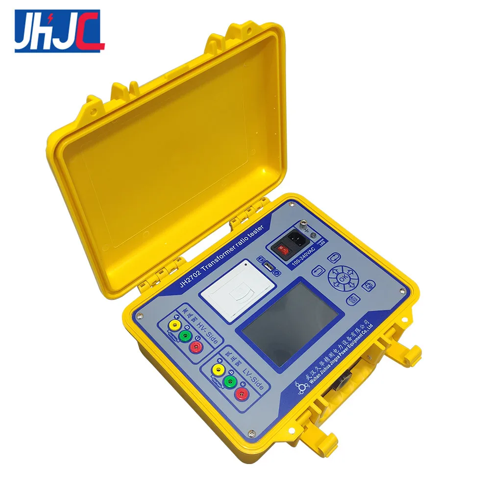 Multi-Function Three Phase TTR PT CT Test Transformer Turns Turn Ratio Tester Test Meter With Built-in Battery Spanish Language