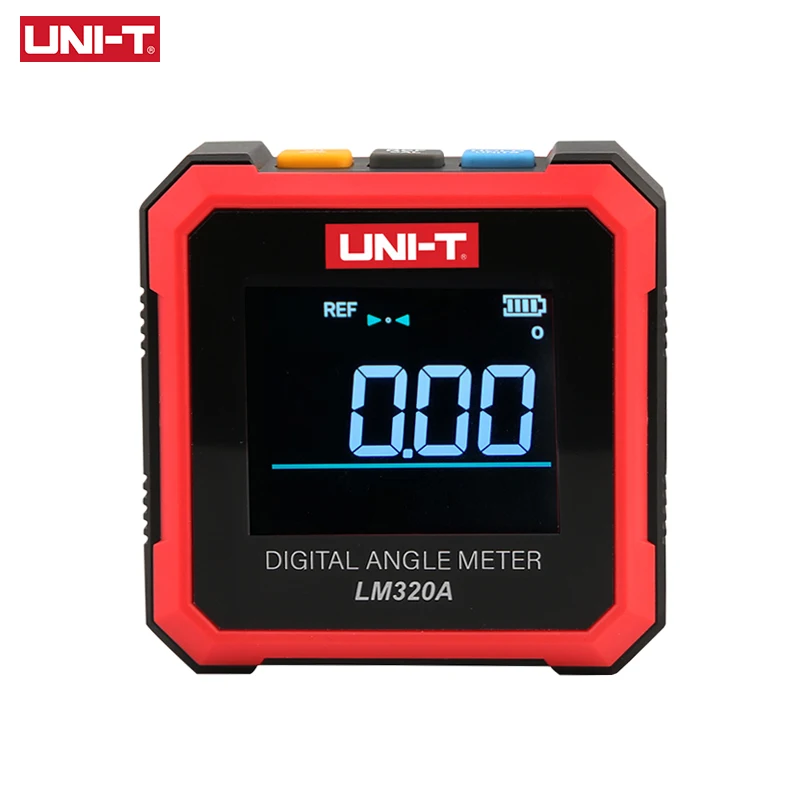 

UNI-T LM320A LM320B Electronic Angle Meter Digital Protractor Magnetic Inclinometer Angle Tester Bevel Box Backlight