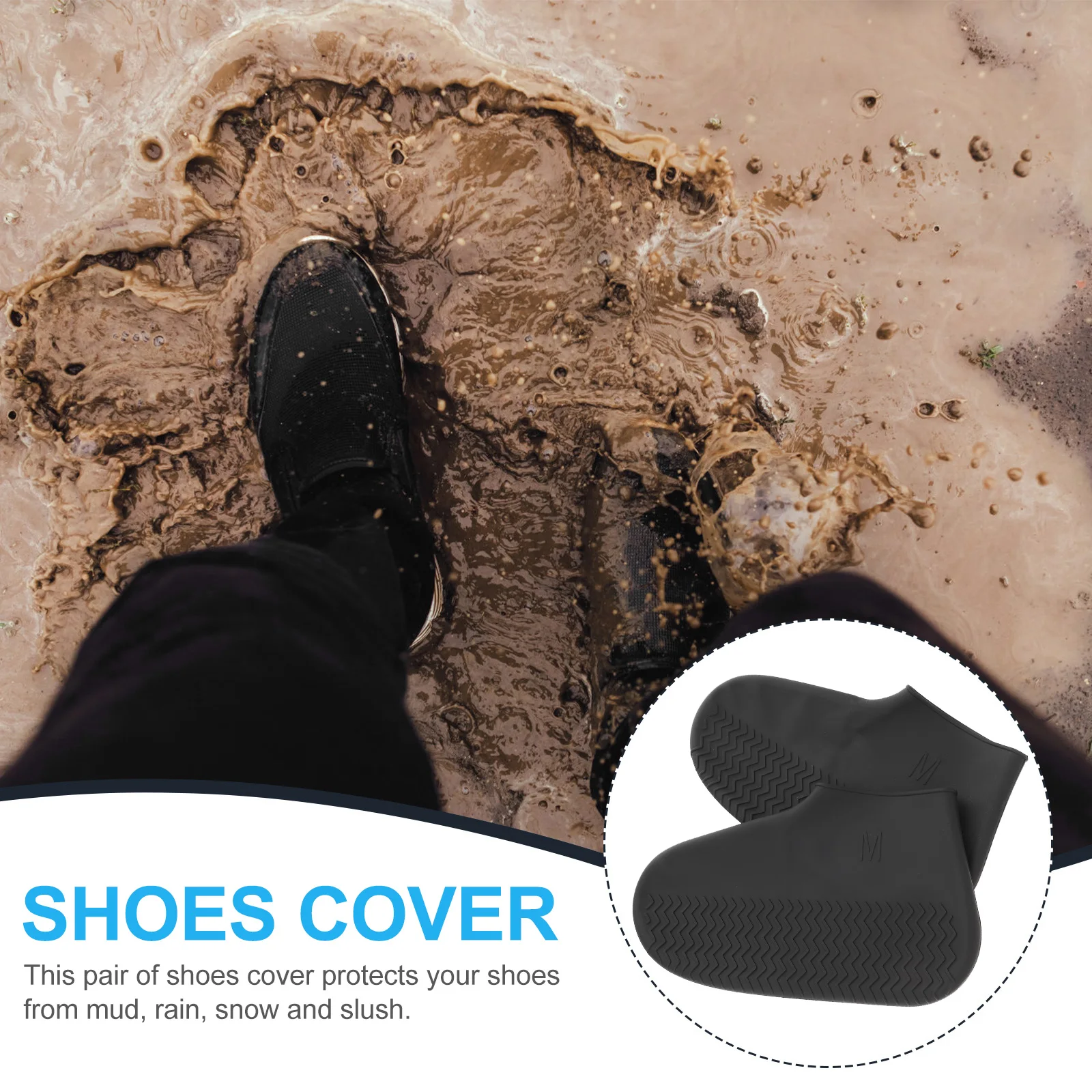 

Waterproof Shoe Cover Protector Covers Rain Non-slip Shoes Protectors Crease for