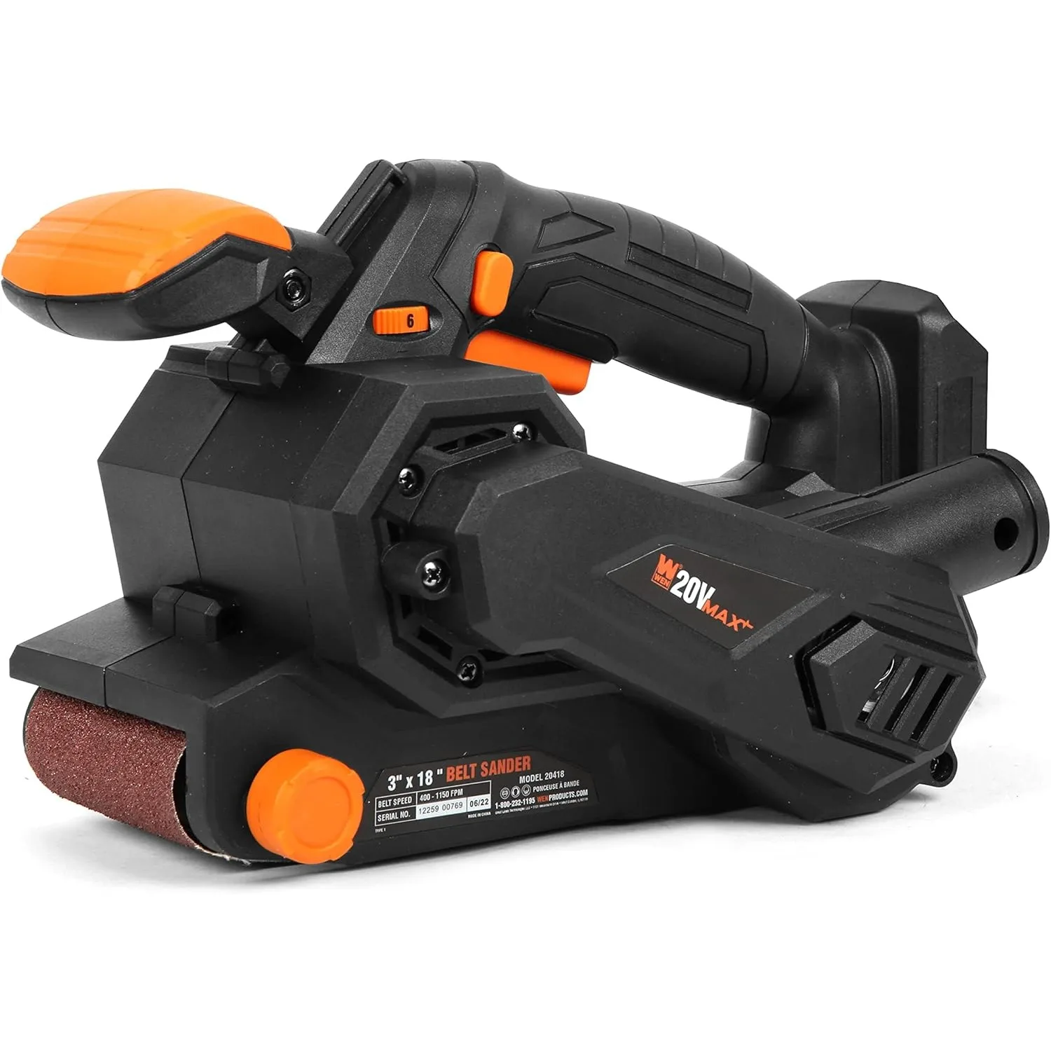 

NEW Cordless Belt Sander, Variable Speed, Handheld and Portable (Tool Only, 20V Max Battery Not Included) (20418BT)