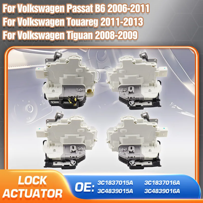 Door Lock Actuator For Volkswagen Passat B6 2006-2011 VW Touareg 2011-2013 VW Tiguan 2008-2009 Car Parts 3C1837015A 3C1837016A