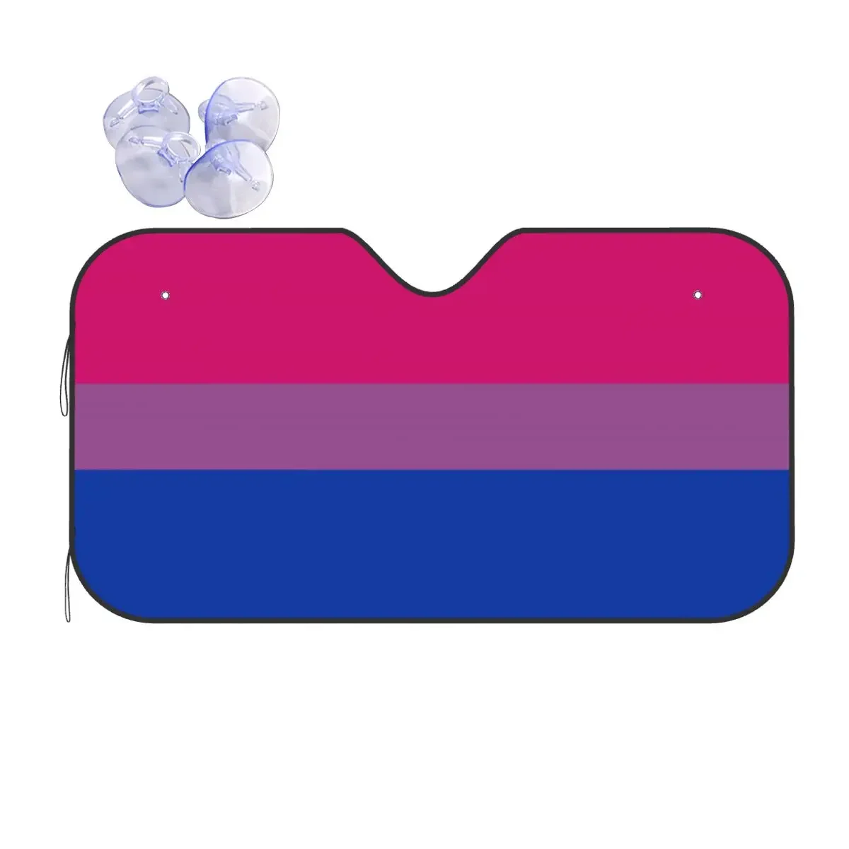 Parasol con bandera de orgullo Bisexual, cubierta de Bisexual, ventana de bloque frontal, parasol de coche, Escudo de hielo, protección contra el polvo, 70x130cm