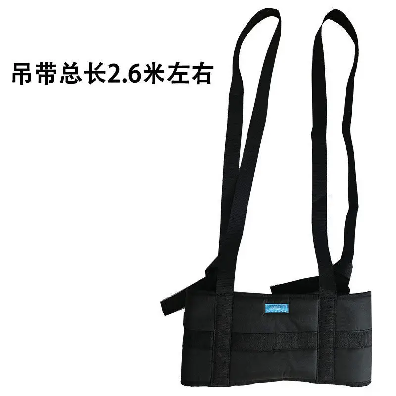 Lumbar traction belt, suspension and fixation   household canvas spinal protrusion, stretching