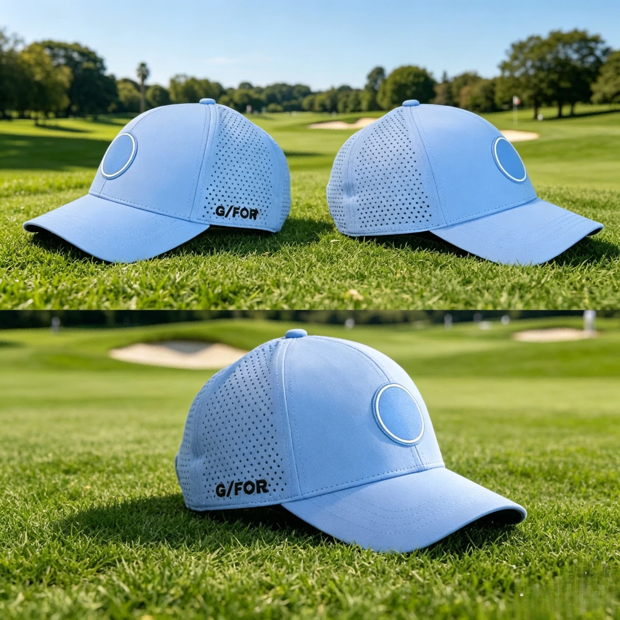 

2026 New Men's Golf Cap Premium Structured Sport Hat Breathable Sun Protection Versatile Fashion Outdoor Snapback Golf Hats