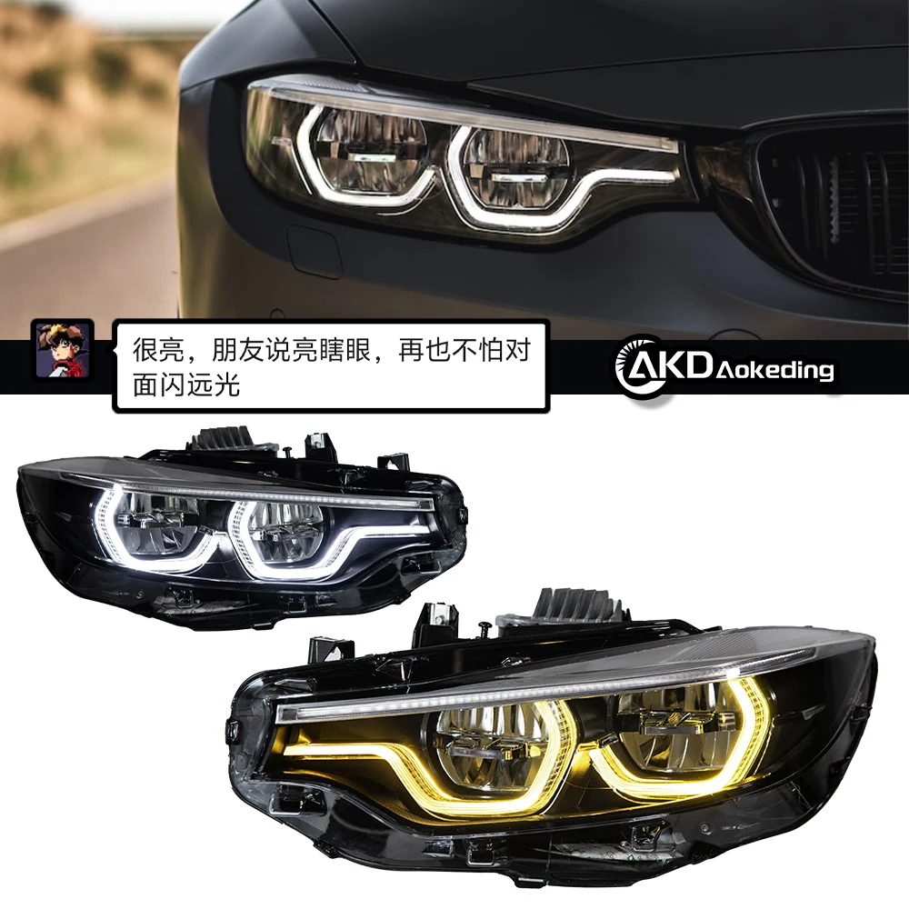 

Автозапчасти для BMW F32 передние фары 2013-2019 4 серии F33 F36 M4 новейший стиль светодиодный дневные огни двойной проектор автомобильные аксессуары