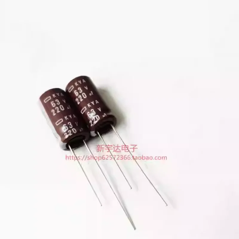 

10-100PCS 63V220UF 10X20 Black Diamond KYA High Frequency Low Resistance 220UF63V Original NCC Electrolytic Capacitor