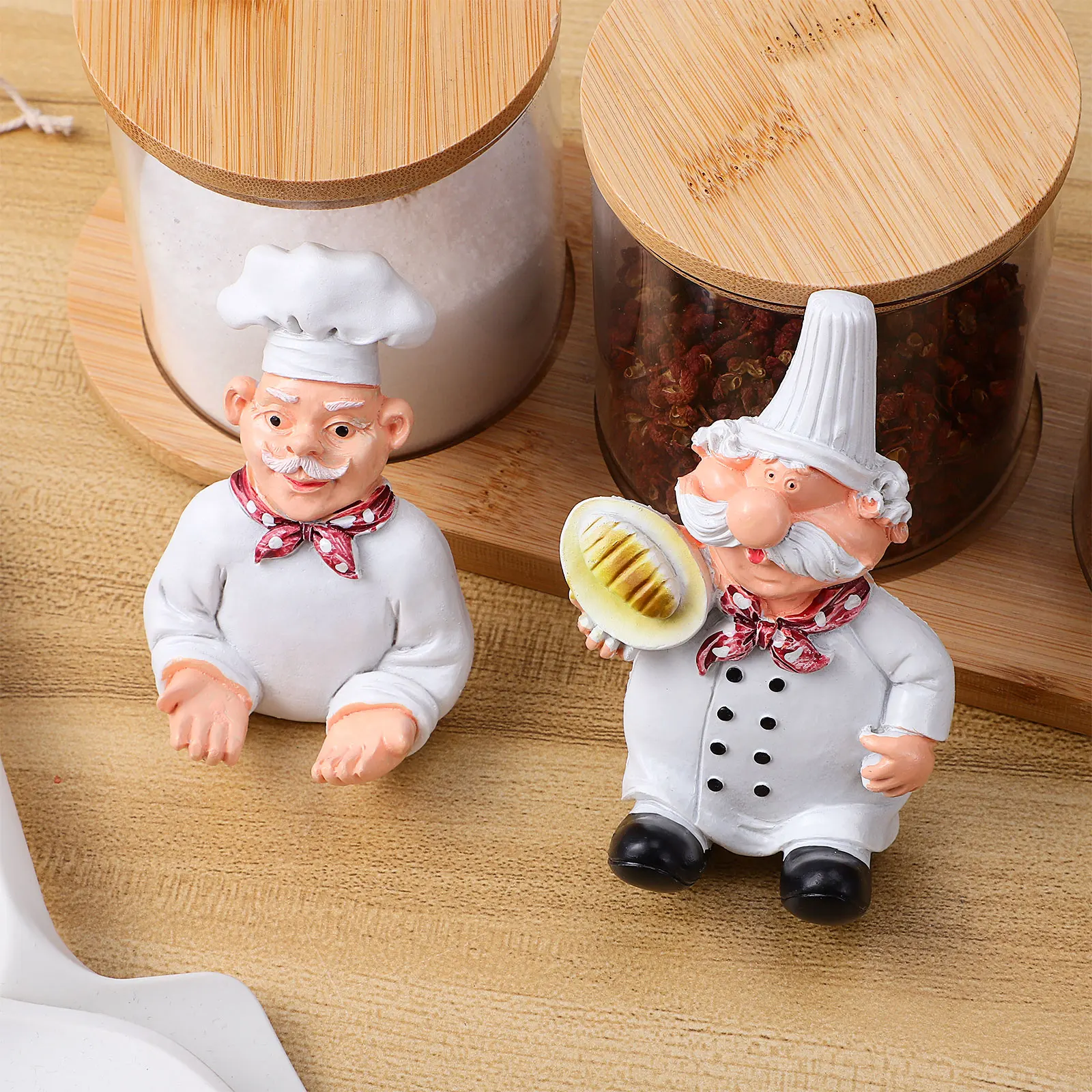 

2pcs Chef Shaped Wall Hooks Adhesive No Drilling Kitchen Storage Hat Coat Plug Mount Paper Towel Rack Bathroom Facility