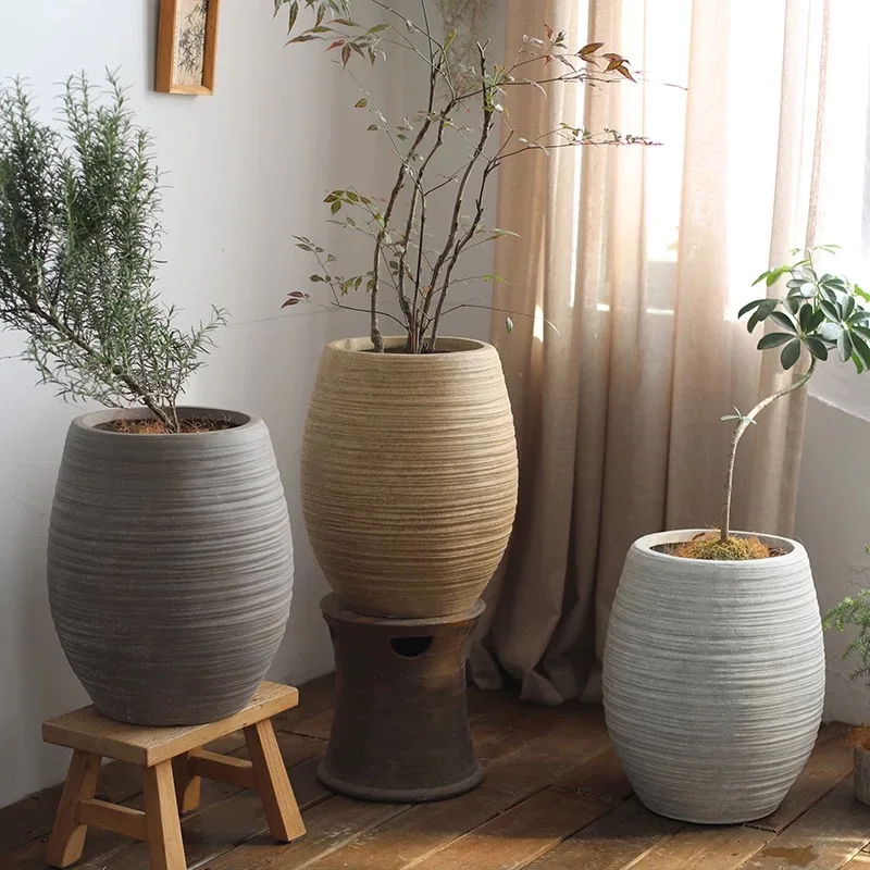 

Новинка 2026: Матовый напольный цветочный горшок для сада и дома, декоративный, с возможностью нанесения логотипа, большой, из фиброкерамики