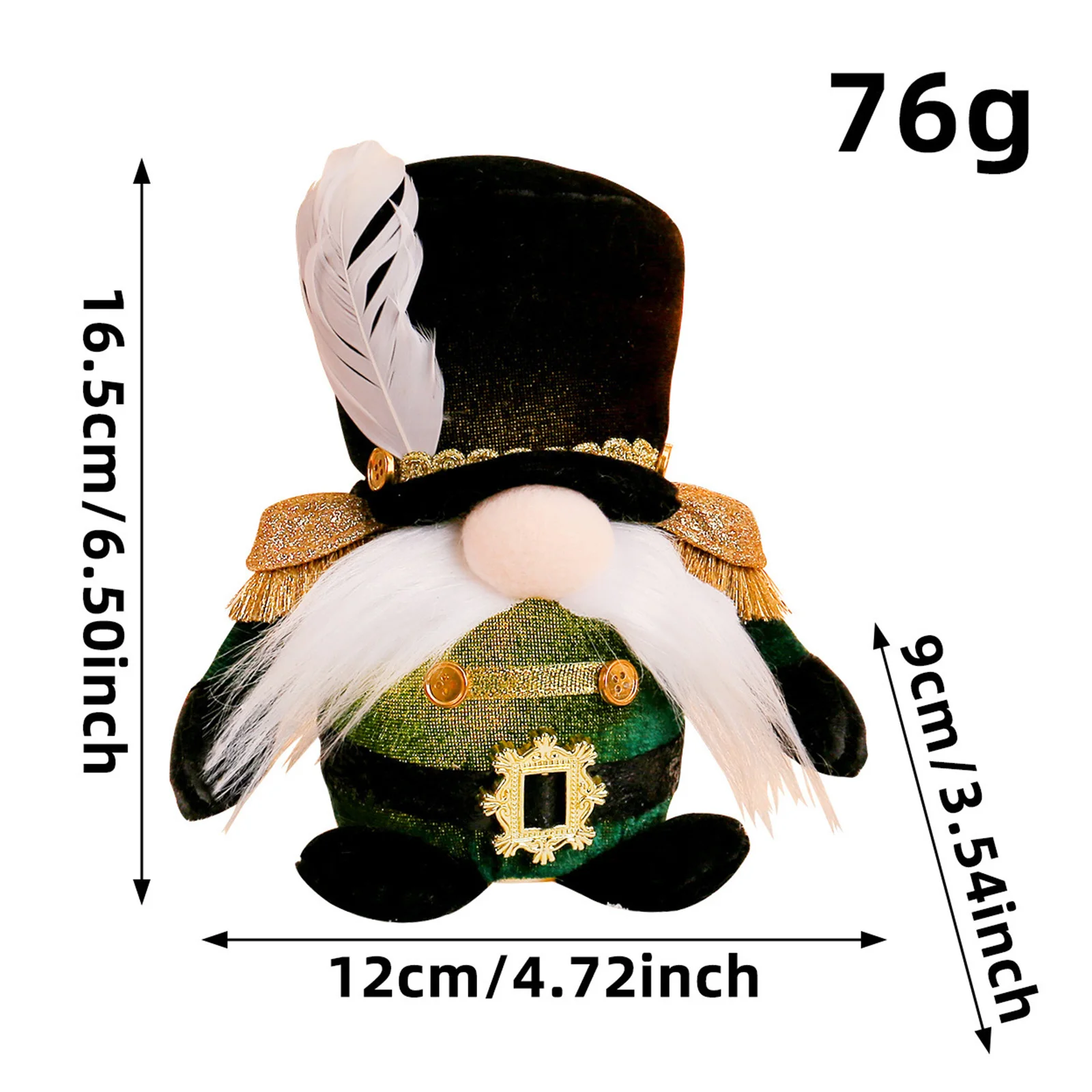 Christmas Supplies Sewed Dolls Light Up Xmas Gnome Dolls Soldier Themed Decoration Holiday Desktop Decor For Home Decorations