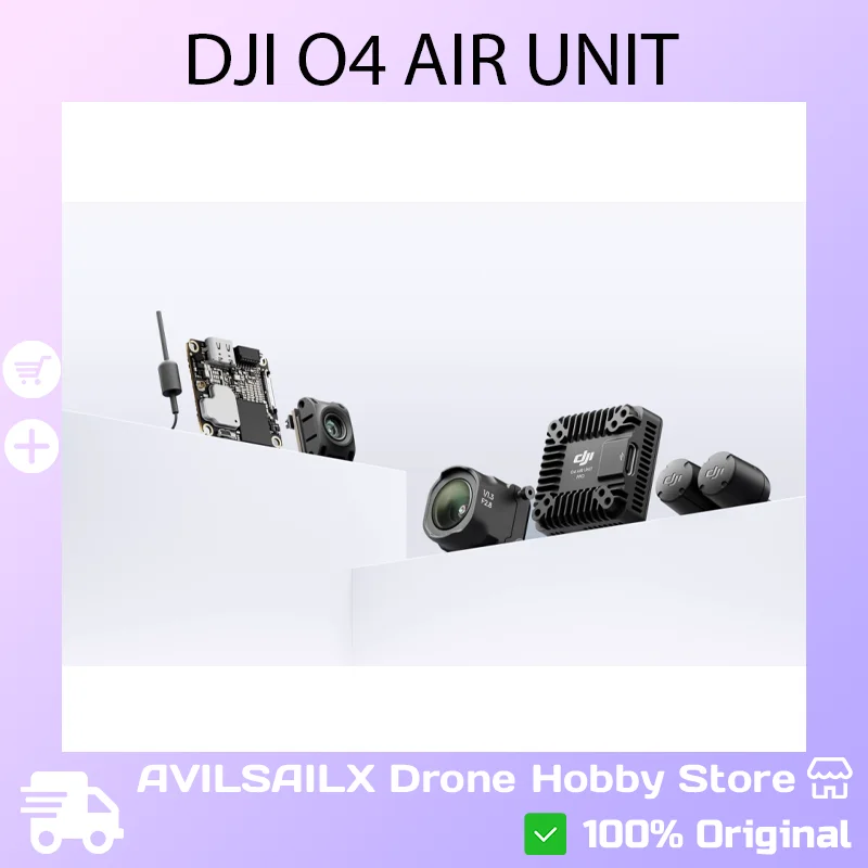 DJI O4 Air Unit/Pro Digital FPV Transmitter - 1080P HD, Long-Range Transmission, Ultra-Wide Angle for RC Racing Drone