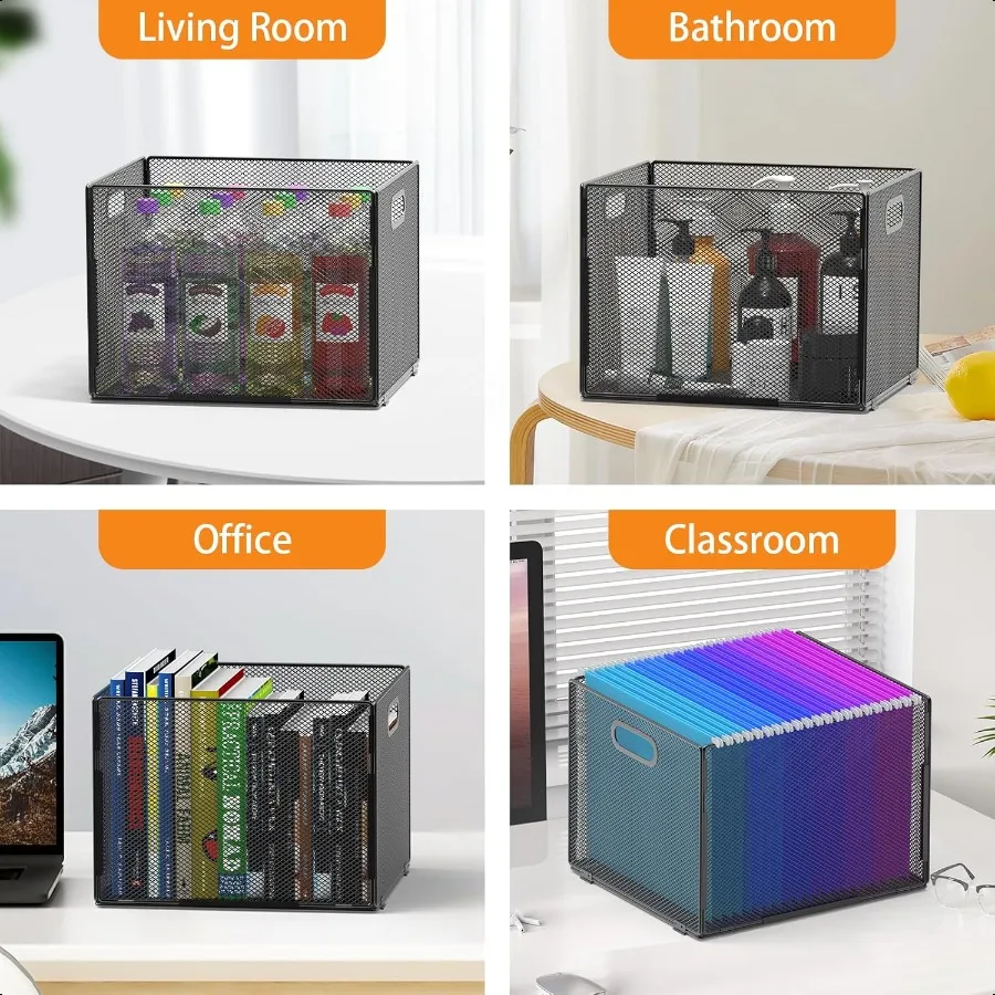 Подвесной органайзер для файлов Органайзер для папок с файлами Сетчатый подвесной ящик для файлов с ручкой Ящик для хранения файлов Корзина для файлов для офиса