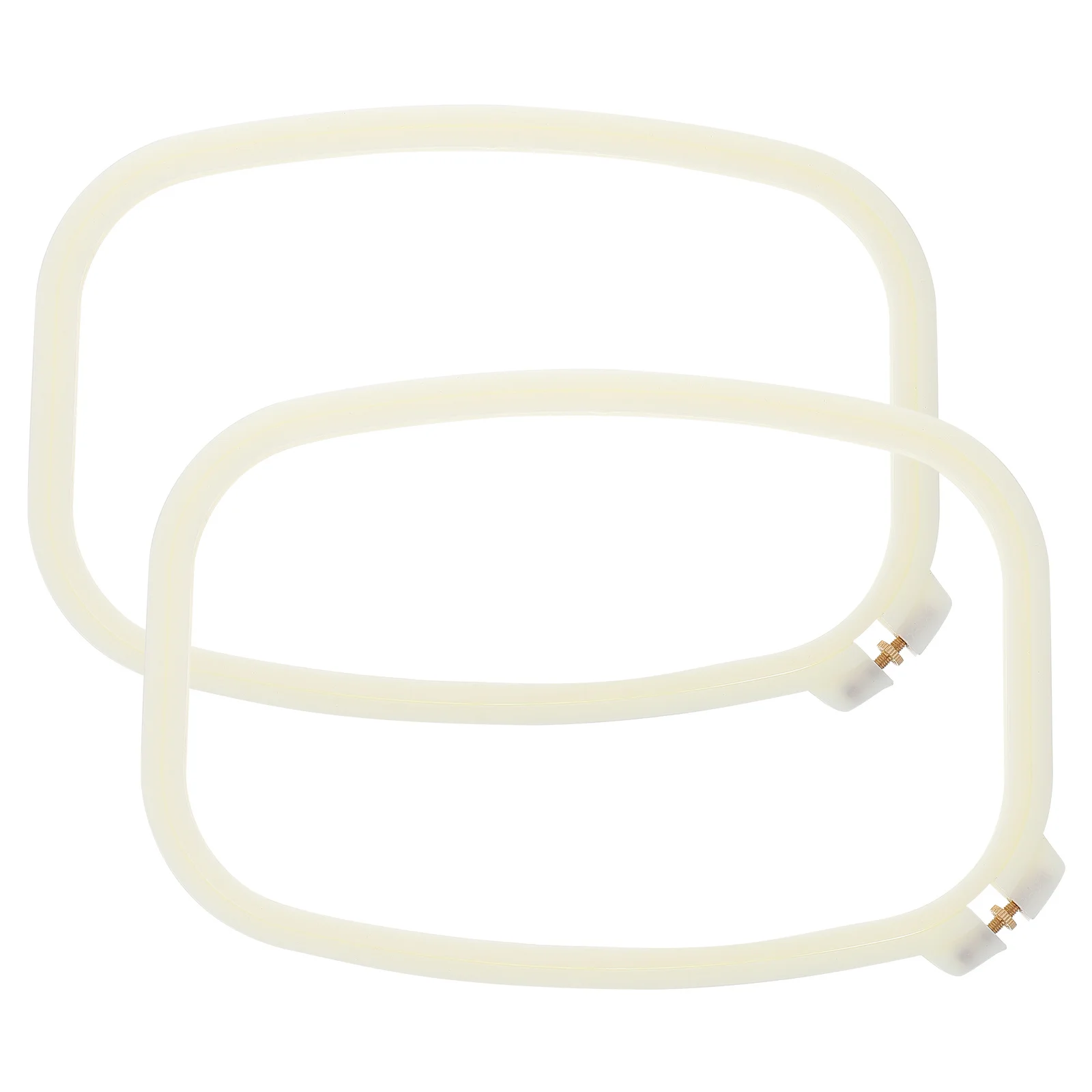 2 قطعة الأطواق التطريز البلاستيكية DIY بها بنفسك عبر الابره خواتم آمنة دائم سهلة ضبط اليدوية الفنية هدية الحرفية الملحقات