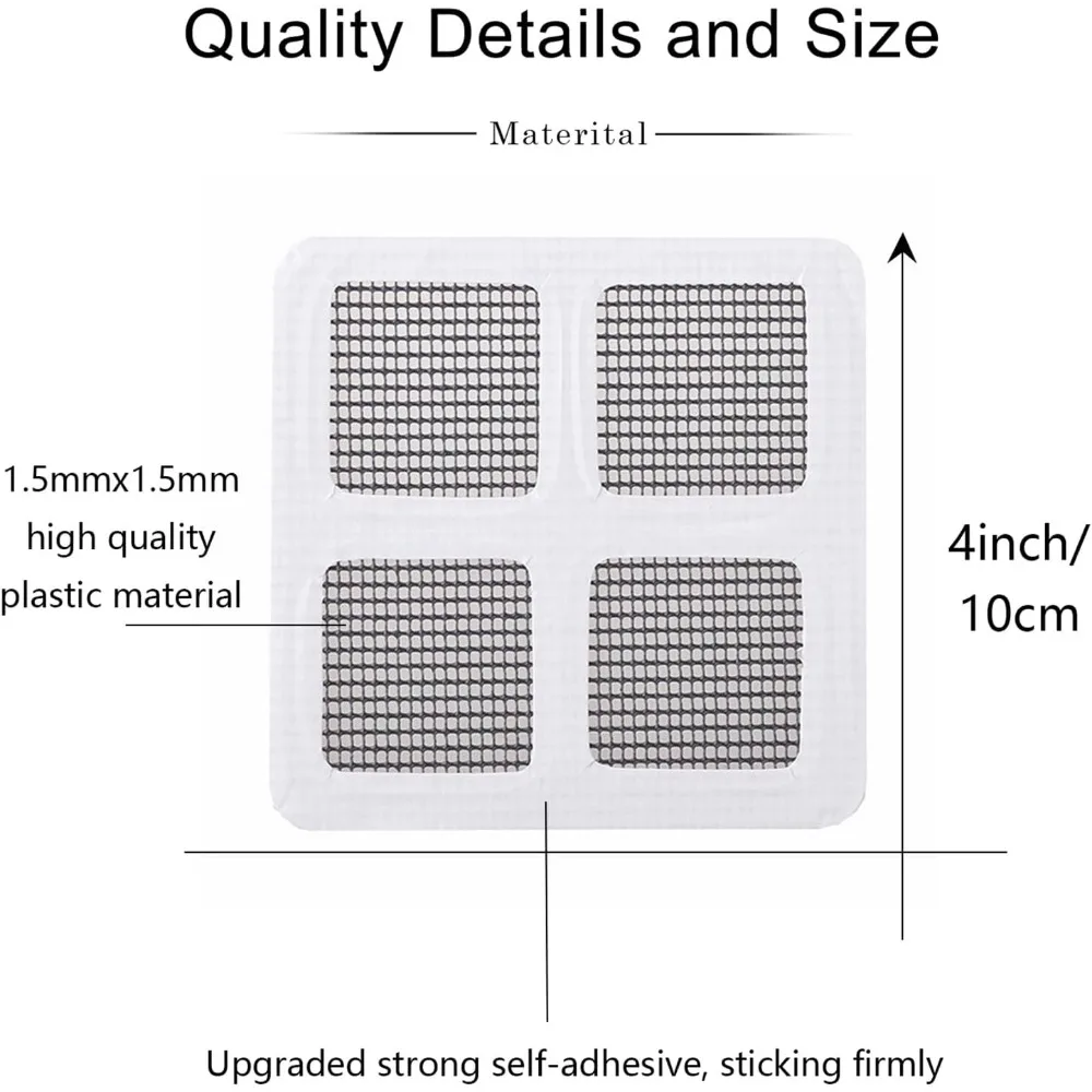 Disposable Anti-Clog Floor Drain Sticker, Hair Catcher Mesh For Bathroom & Kitchen (50pcs) Back To School