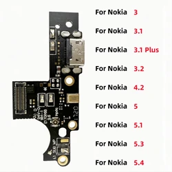 Conector de base de carga USB, Cable flexible para Nokia 3, 3,1 Plus, 3,2, 4,2, 5, 5,1, 5,3, 5,4