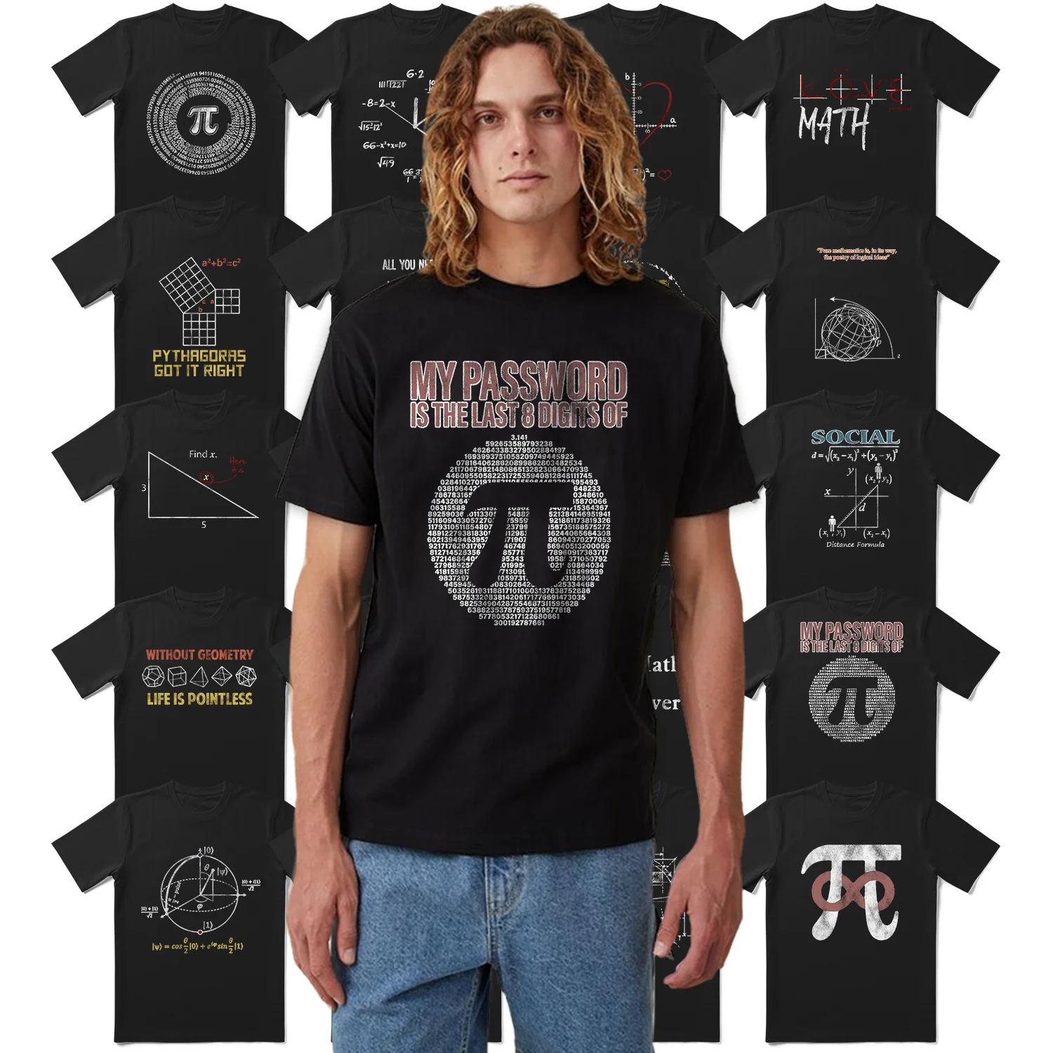 THE COOLMIND 100% cotton funny math print men T shirt o-neck short sleeve funny men tshirt big size t-shirt men tee shirts tops