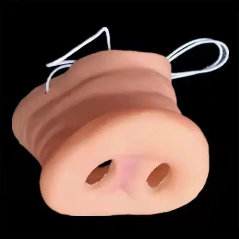 Pig Nose Props Trick Funny Pig Eight Quit Prank Halloween Performance Props Model Sand Sculpture Gift