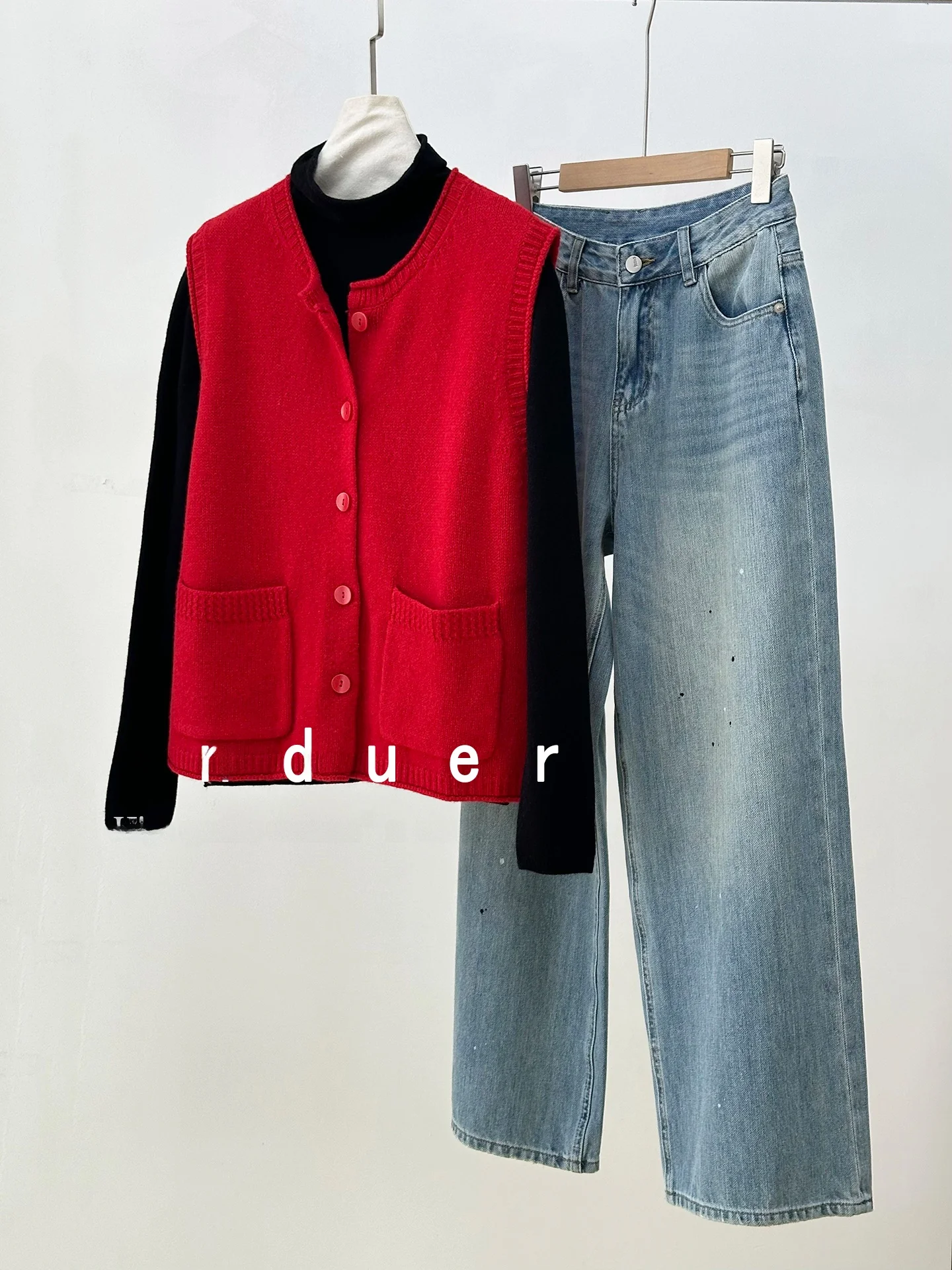 

mat Versatile Camere Woolen Top Women's Early Spring New Sle Lightweight Luxury Slim Fit Staable Collar Base irt