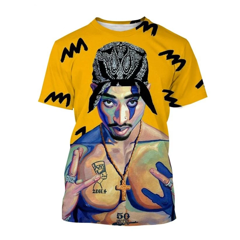 2023 heißer Verkauf 3d gedruckt T-Shirt Mode Neuankömmling amerikanischen Rapper Unisex Kind Hip Hop Street Style Persönlichkeit lässig T-Shirt