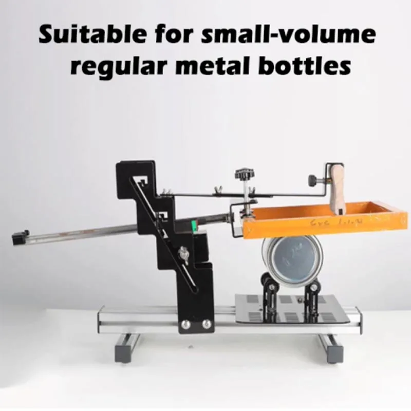 Manual Curved Screen Printing Machine For Cylindrical Bottles And Tumblers Adjustable Diameter 1.3cm To 27cm