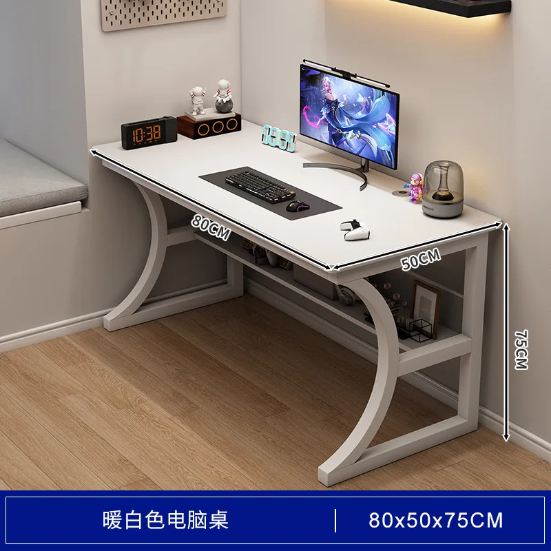 AOLIVIYA 1.2m/1.4m Computer desk Desktop e-sports table Household with shelf Office desk and chair Simple desk Bedroom learning