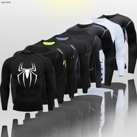 New Compression Shirt Men Fitness Gym Super Hero Sport Running T-Shirt Rashgard Tops Tee Quick Dry Short Sleeve T-Shirt For Men