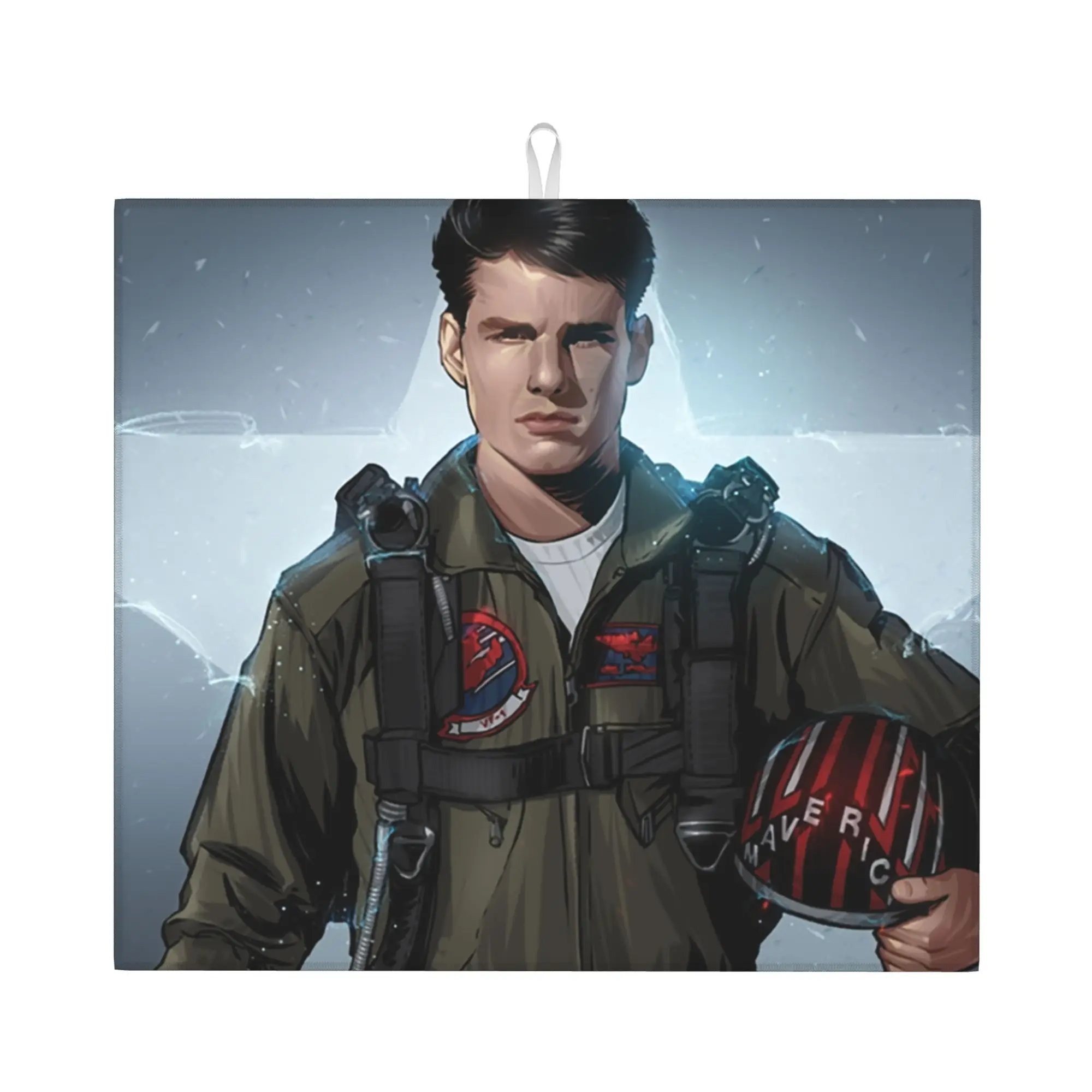 Top Gun Maverick American Action Tom Cruise Movie Drying Mat For Kitchen Waterproof Reusable  Bathroom Countertop Protector Mat