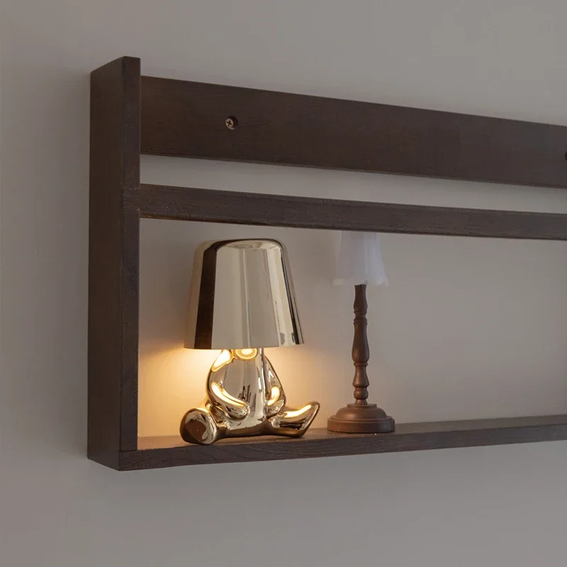 Factory direct led small gold table lamp LED living room bedroom bedside night light touch decorative lights.